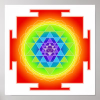 PixDezines Rainbow/Sri Yantra/Meditation/Chakra