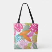PixDezines Rainforest Foliage/DIY achtergrond Tote Bag (Achterkant)