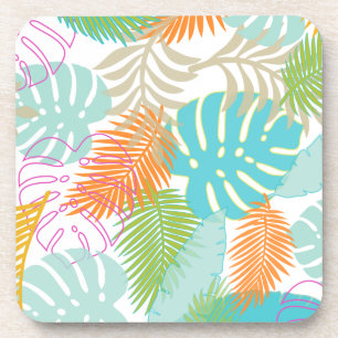 PixDezines regenwoud/DIY achtergrondkleur Onderzetter