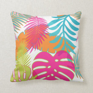 PixDezines regenwoud/monstera/diy-achtergrond Kussen