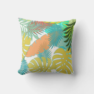 PixDezines regenwoud/monstera/diy achtergrond Kussen