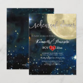 PixDezines repetitie: Dinner/Sterrennacht/maan Kaart (Voorkant / Achterkant)