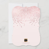 PixDezines repetitiediner/bubbels+roze champagne Kaart (Achterkant)