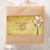 PixDezines  retro boom/herfst gelegenheid Etiket (Insitu)