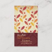 PixDezines  Retro Foliage ♥♥♥♥ Visitekaartje (Achterkant)