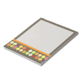 PixDezines retro fruitsap/dij achtergrondkleur Notitieblok (Gedraaid)