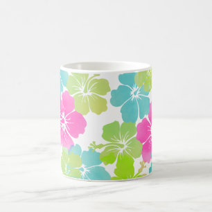 PixDezines retro hibiscus Koffiemok