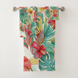 PixDezines Rétro Hyper H2 Hawaii Floral Feuillage