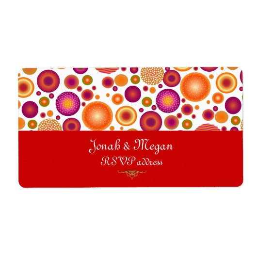 PixDezines Retro Kerst Ornamenten/DIY achtertuin Etiket (Voorkant)