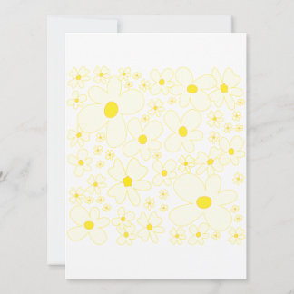 PixDezines Retro Madeliefjes Foto/Bar mitswa Kaart