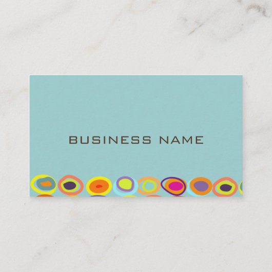 PixDezines Retro/Organic Eggs/DIY achtergrondkleur Visitekaartje (Achterkant)