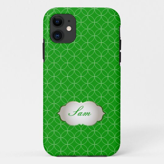 PixDezines retro ringen/DIY achtergrond Case-Mate iPhone Case (Achterkant)