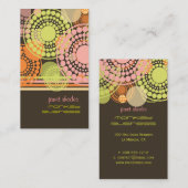 PixDezines  retro stippen Visitekaartje (Voorkant / Achterkant)