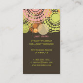 PixDezines  retro stippen Visitekaartje (Achterkant)