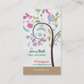 PixDezines retro Tree Trimmers ♥ ♥ Visitekaartje (Achterkant)