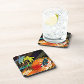 PixDezines riptide surfers/dij achtergrondkleur Onderzetter (Rechterzijde)