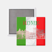 PixDezines Rome, Roma (DIY) Faux Roos Gold + Marbl Magneet (Voorkant / Achterkant)