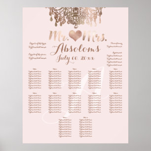 PixDezines Roos Gold Chandelier/Heart/DIY Bckgrnd Poster
