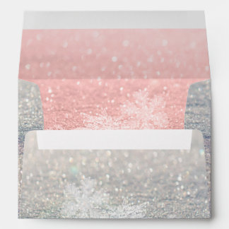 PixDezines Rose Gold Snowflakes + Bokeh,