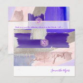 PixDezines Roses de jardin ✡ Mitzvah Merci ✡ carte (Devant / Derrière)