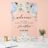 PixDezines Roses élégants Ice Blue Hyde Alabaster (Mariage)