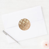 PixDezines Rossellini Damask Ronde Sticker (Envelop)