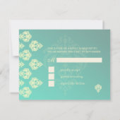 PixDezines Rossellini Damask RSVP pour invitations (Dos)