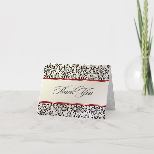 PixDezines Rossi Damask, bedankt kaarten (Voorkant)