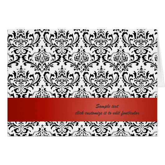 PixDezines Rossi Damask, couleur arrière - plan ro (Devant Horizontal)