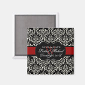 PixDezines Rossi Damask, datum opslaan Magneet (Voorkant / Achterkant)