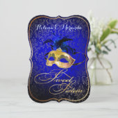 PixDezines Rossi Sweet 16 Masquerade/DIY bckgrnd Kaart (Staand voorkant)