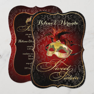 PixDezines Rossi Sweet 16 Masquerade/DIY kleur!! Kaart