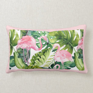 PixDezines Roze Flamingo, Tropisch, Frame Doe-Het- Kussen