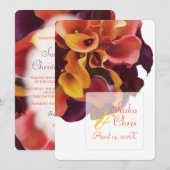 PixDezines roze, geel, paars, roestachtig oranje c Kaart (Voorkant / Achterkant)