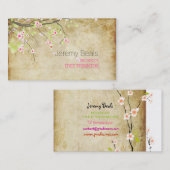 PixDezines roze kersblossom ♥ ♥ Visitekaartje (Voorkant / Achterkant)