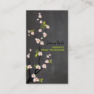 PixDezines  roze kersblossom ♥ ♥ Visitekaartje