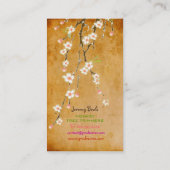 PixDezines  roze kersblossom ♥ ♥ Visitekaartje (Achterkant)