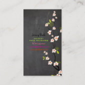 PixDezines  roze kersenbloesems♥♥ Visitekaartje (Achterkant)