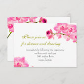 PixDezines roze maui-orchideeën/ontvangstkaarten Kaart (Voorkant / Achterkant)