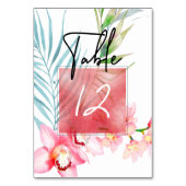 PixDezines Roze Orchidee tafel NAO. Kaart (Voorkant)