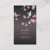 PixDezines /roze sakura tree trimmers ♥ ♥ Visitekaartje (Achterkant)