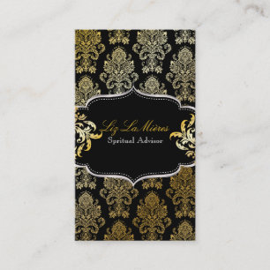 PixDezines Roze Victoriaans Damask/DIY kleur Visitekaartje