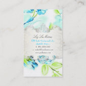 PixDezines  rozen/blauw Visitekaartje (Achterkant)