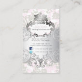 PixDezines  Rozen Bleek Roze+Grijs Visitekaartje (Achterkant)