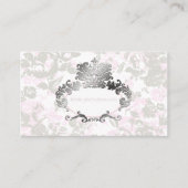 PixDezines  Rozen Bleek Roze+Grijs Visitekaartje (Voorkant)