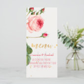 PixDezines Rozen/pioenen/Menu Menu (Staand voorkant)