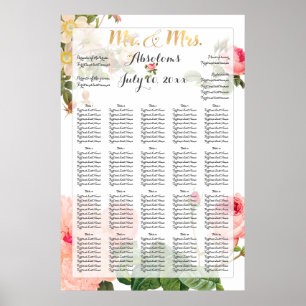 PixDezines Rozen Zitkaart Poster