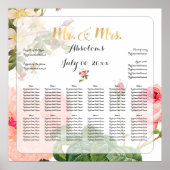 PixDezines Rozen Zitkaart Poster (Voorkant)