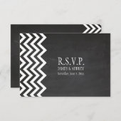 PixDezines rsvp-alkboard+chevron RSVP Kaartje (Voorkant / Achterkant)
