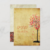 PixDezines rsvp  aple tree/oranje+roze (Voorkant / Achterkant)